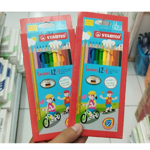 

PENSIL WARNA STABILO SWANS 12+1 WARNA ( 1870/13 ) PANJANG 123