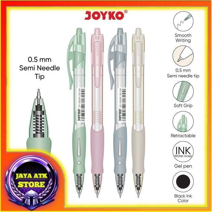 

JOYKO Gel Pen Pulpen Pena GP-265AN Q4 Gel 0.5 mm Ecer