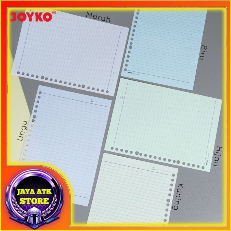 

Loose Leaf A5 Mix 5 Warna A5-103Mix Isi Kertas File Binder Garis 70 Gsm Isi 50 Lembar