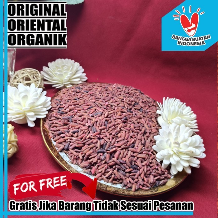 

Beras Angkak 500 Gram Beras Asli Organik Murni Fermentasi Kemasan Plastik Vakum Tebal