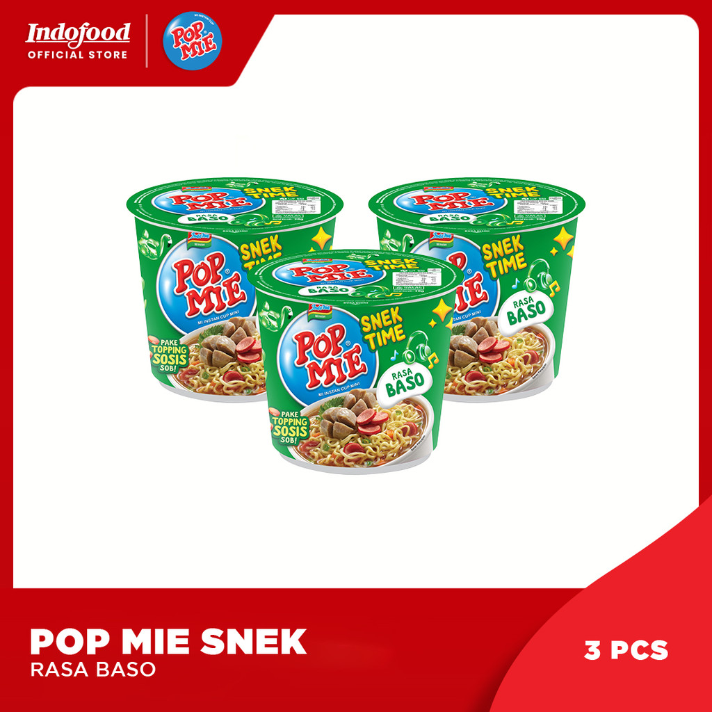 

3 Pcs - Pop Mie Snek Baso