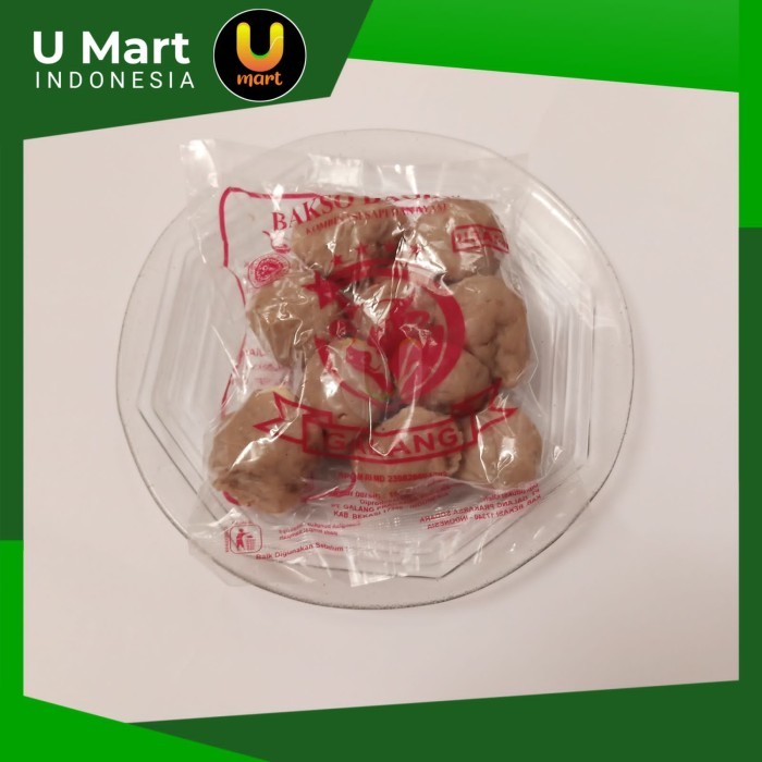 

U Mart - Bakso Sapi Galang 1 pack Isi 10