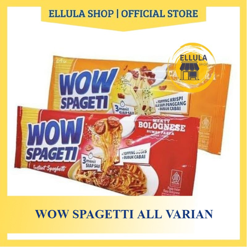 

ELLULA Shop - WOW Spageti Instan Spaghetti Carbonara / Bolognese
