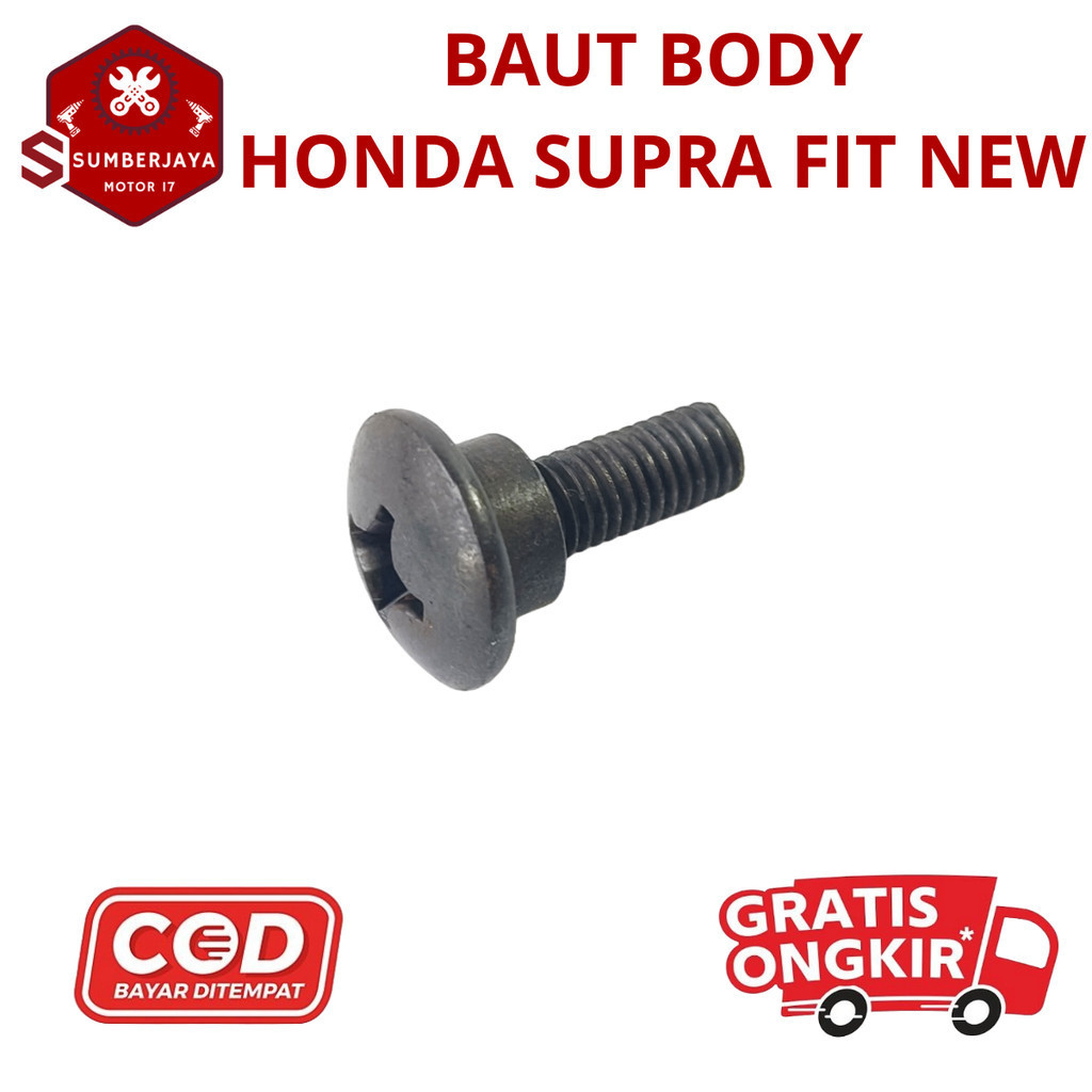 Original Baut Dex Body 5x16 Honda Supra X 125, Supra Fit, Karisma, Legenda motor motor