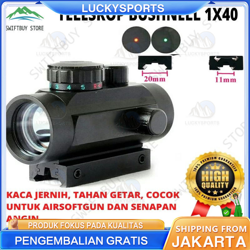 Redot 1x40 Rd Red Dot Busnell Laser Redot Redot Scope Barry Teleskop Bushnell Reddot 1x40 Green Dot 
