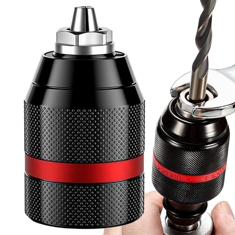 

Professional Metal Heavy Duty 1/2-20UNF 1.5-13mm Keyless Drill Chuck Hex Shank/SDS/Socket Square Female Adapter Hardware Tools