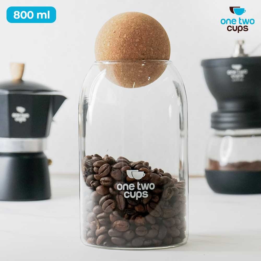 

Toples Kaca Penyimpanan Makanan Coffee Storage Glass Jar