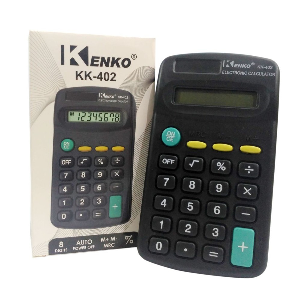 

Kalkulator 8 Digits Kenko KK-402 Calculator Karakter 12 Digit 518-12