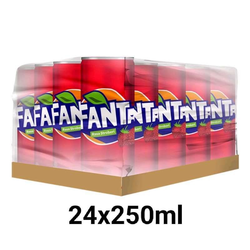 

Fanta Minuman Soda Stroberi Kaleng 1 Karton (24x250ml)