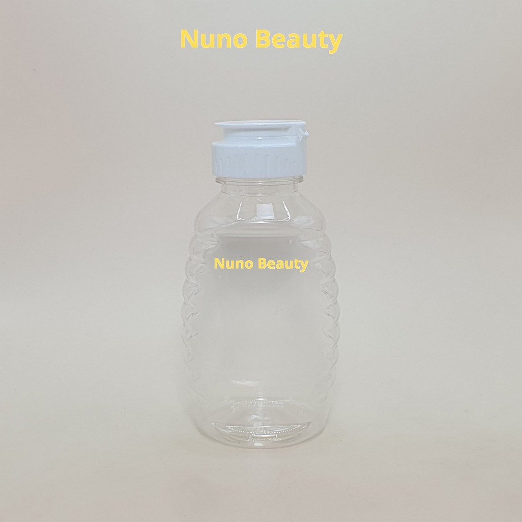 Botol Madu TJ Oval 250 ml  Tutup Fliptop / Botol Madu 250 ml / Botol Plastik Madu