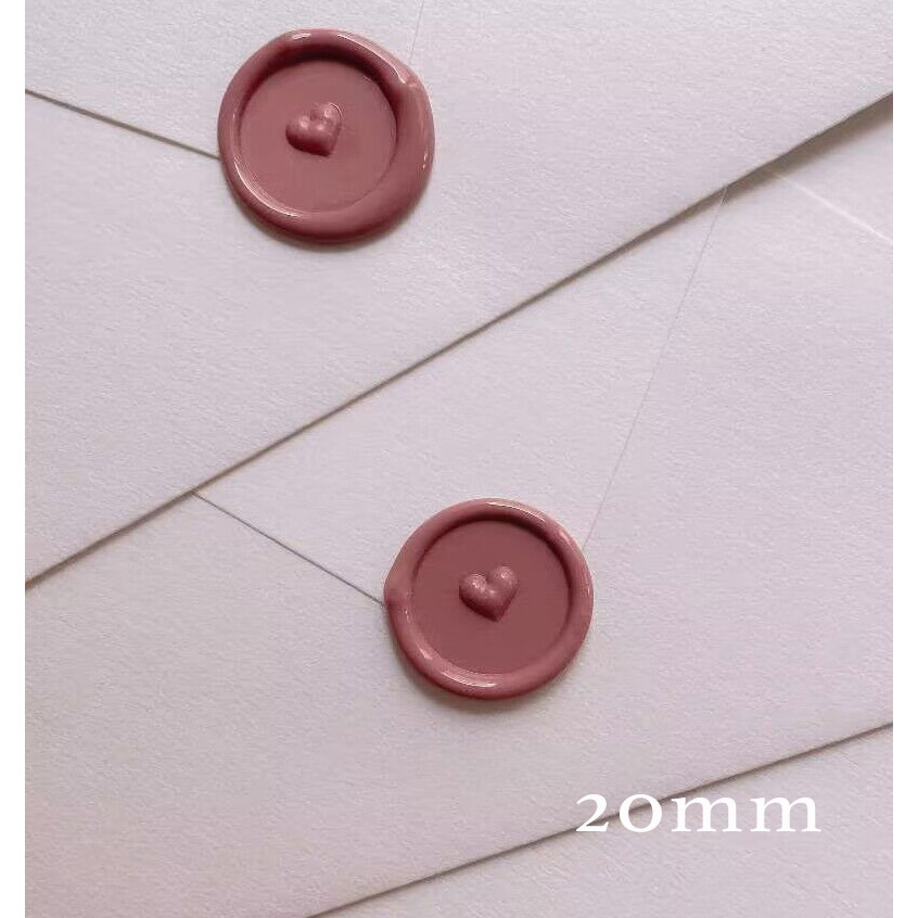 

3D heart wax seal stamp embossed wedding invitation wax seals
