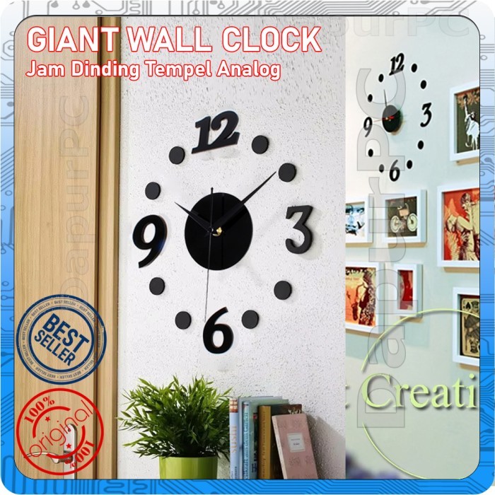 Jam Dinding Tempel Analog GIANT WALL CLOCK