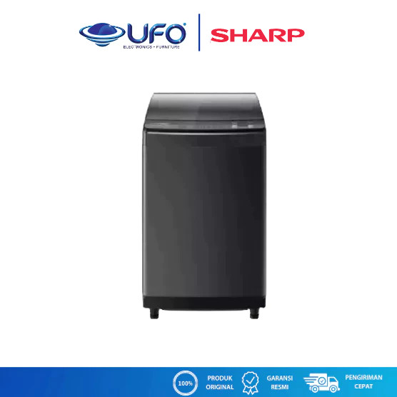 Sharp Mesin Cuci 1 Tabung Top Loading 9,5 Kg ESM9500XTSA