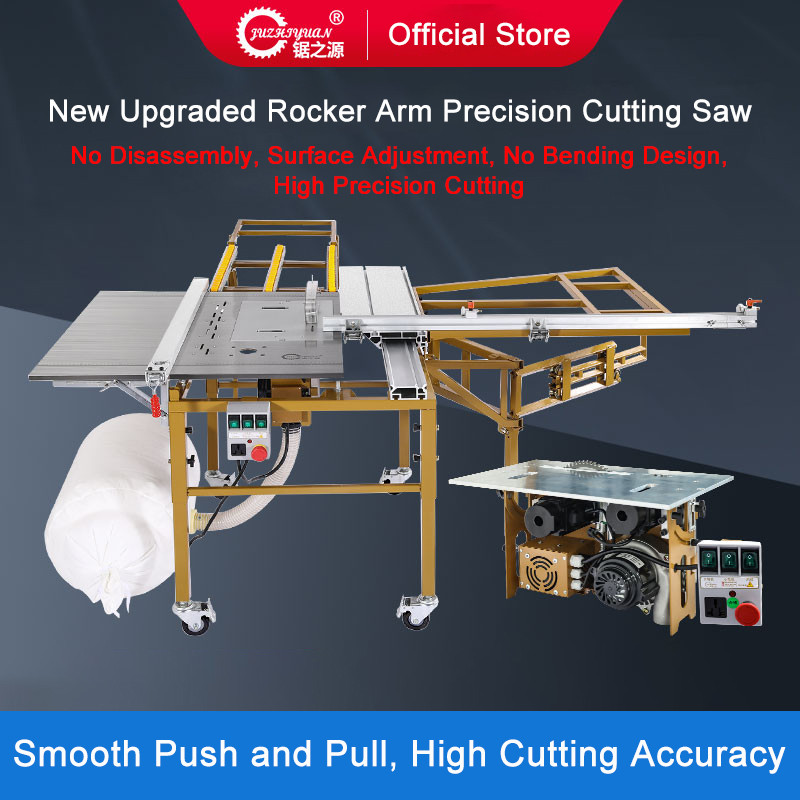 Woodworking Rocker Panel Saw Special Workbench Precision Sliding Table Saw Folding Saw Table Dust-fr