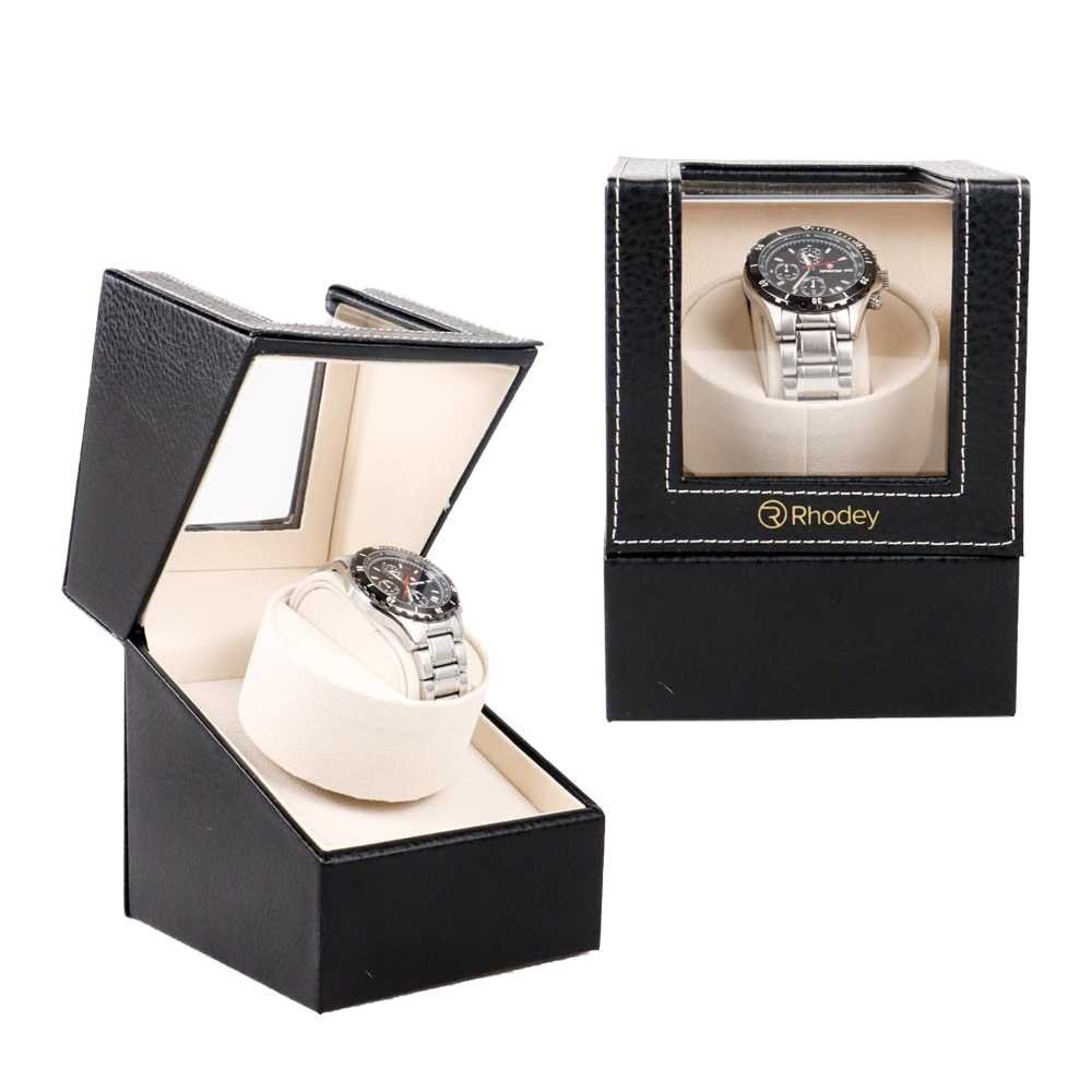 Kotak Display Jam Tangan Automatic Winding Watch Box / Kotak Penyimpanan Jam Tangan Dapat Diputar / 