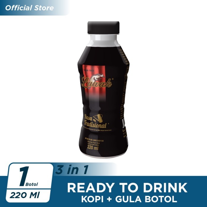 

New Item KOPI LUWAK KOPI + GULA BTL 220ML