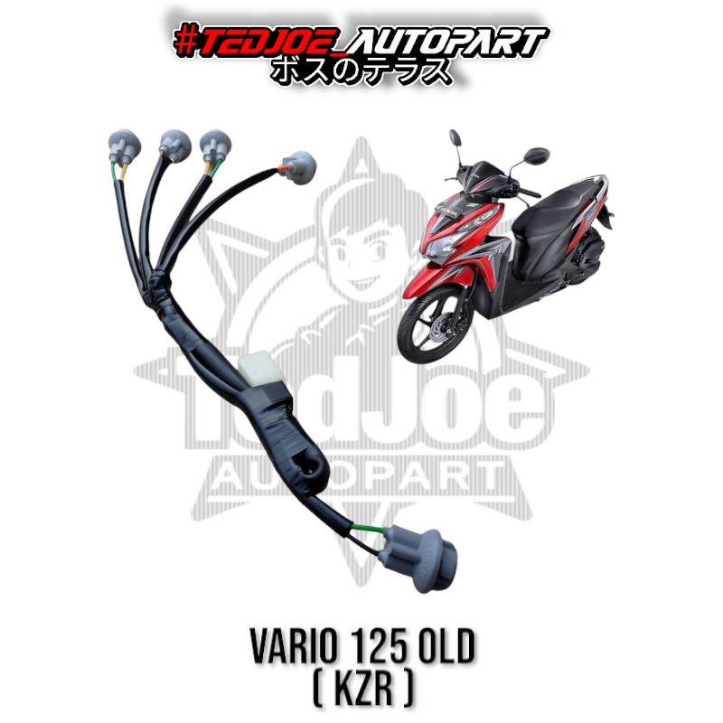Kabel Fitting Stop + Sein Belakang Vario 125 Old KZR Techno FI CBS ISS | Soket Lampu Belakang Honda 
