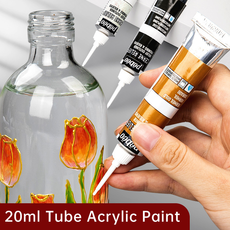 

Acrylic Paints 11 Color 20ml Tubes Artist Drawing Painting Pigment Hook Line Hand Painted Glass Wall Acrylic Paint DIY Coloring