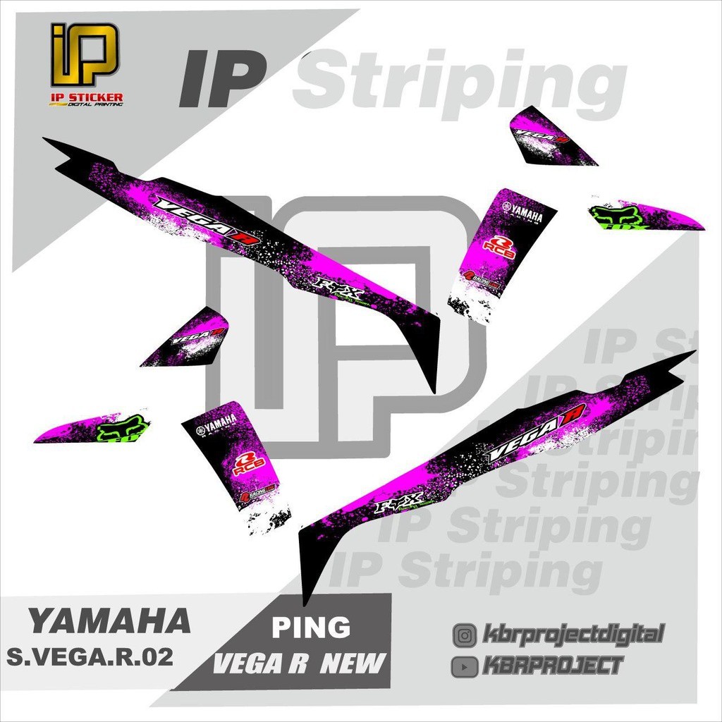 Striping Vega R Lama Motor Yamaha Vega R Lama Motor Sticker Variasi Terlaris