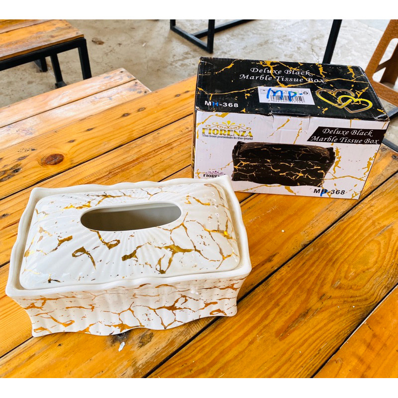 LOWESHOP.ID Tempat Tissue keramik tempat tisu marble fiorenza