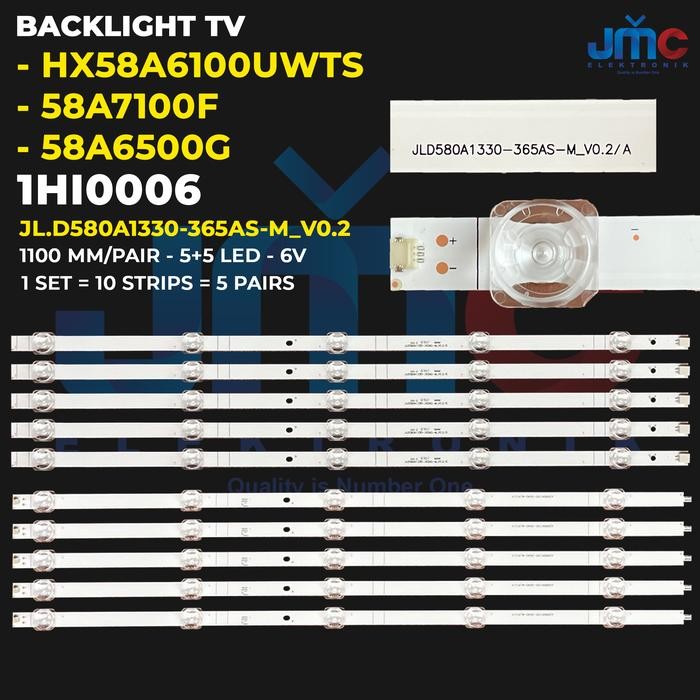 DK23 Backlight TV for 58 Inch HX58A6100UWTS HX58A6100 58A7100F 58A6500G JL.D580A1330-365AS-M_V0.2