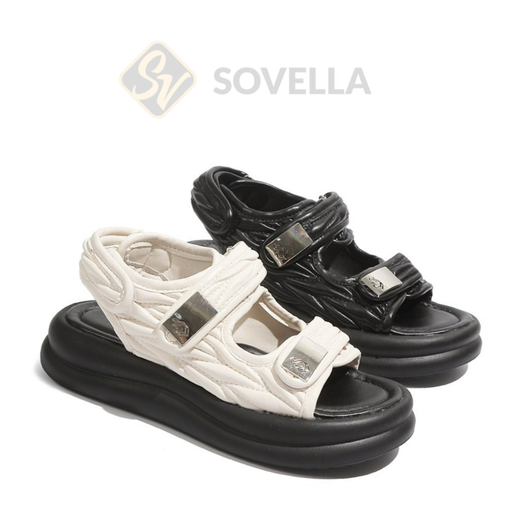 SOVELLA Luffy Sepatu Sandal Kasual Sendal Tali Wanita