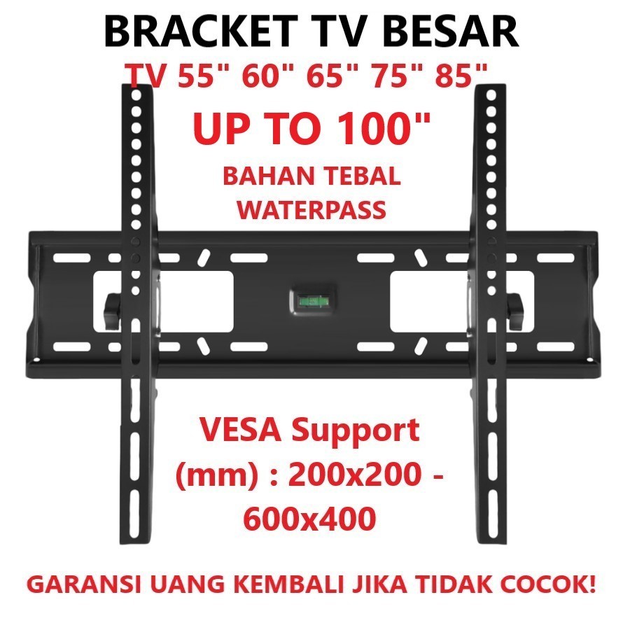 MURAH bracket tv 50,55,60,65,70,75,80,85 inch