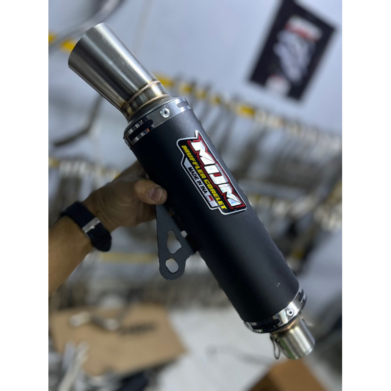 READY MDM RACING MUFFLER Silincer Racing Black Dog Engker