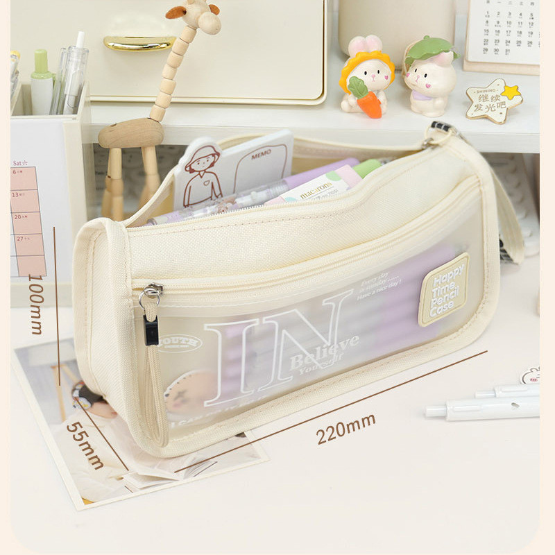 

TXS58 Kotak Tempat Pensil Happy Time Pencil Case Believe In Yourself KTM