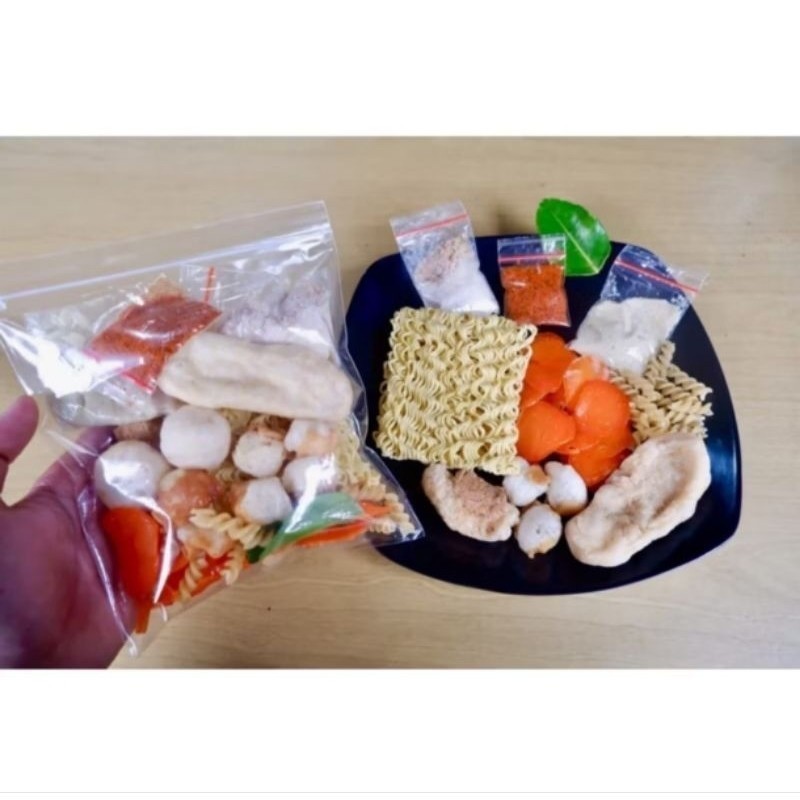 

Seblak Instan Komplit Jumbo Extra Pedas Gurih Plus Baso Aci Ayam Suwir Mercon Khas ONAH Garut Lezat