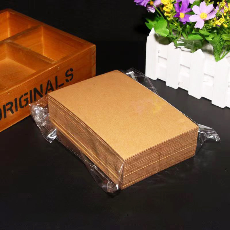

50/100/200pcs 14.8×9.8cm/5.8×3.8 in Kraft Paper Card paper, DIY Gift Packing Cardboard Paper Blank Postcard hand-drawn doodles ﻿