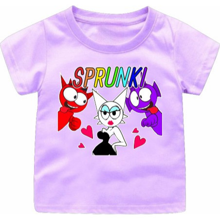Airin_KIDS99// Baju kaos Atasan Sprunki Ungu Oren Hitam Anak Cowok/Cewek 1-12TAHUN/REMAJA/DEWASA S-7