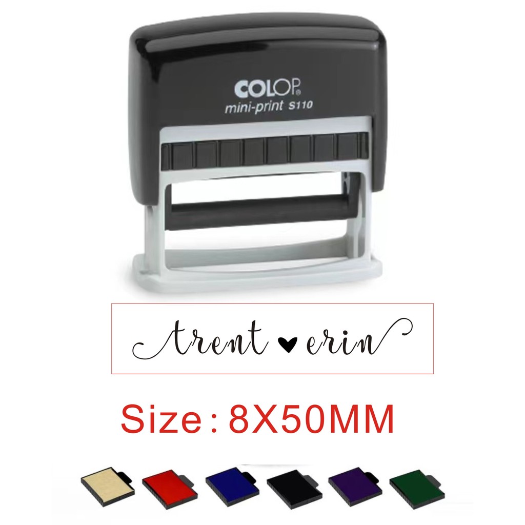 

Colpo back ink seal P series long text seal to figure custom seal text mark flip custom two or three rows of text stamp