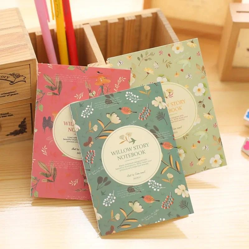 

10 pcs set Stationary Notebook Flower Planner Stickers South Korea Stationery FlowerColor Pocket Small Notebook 64k