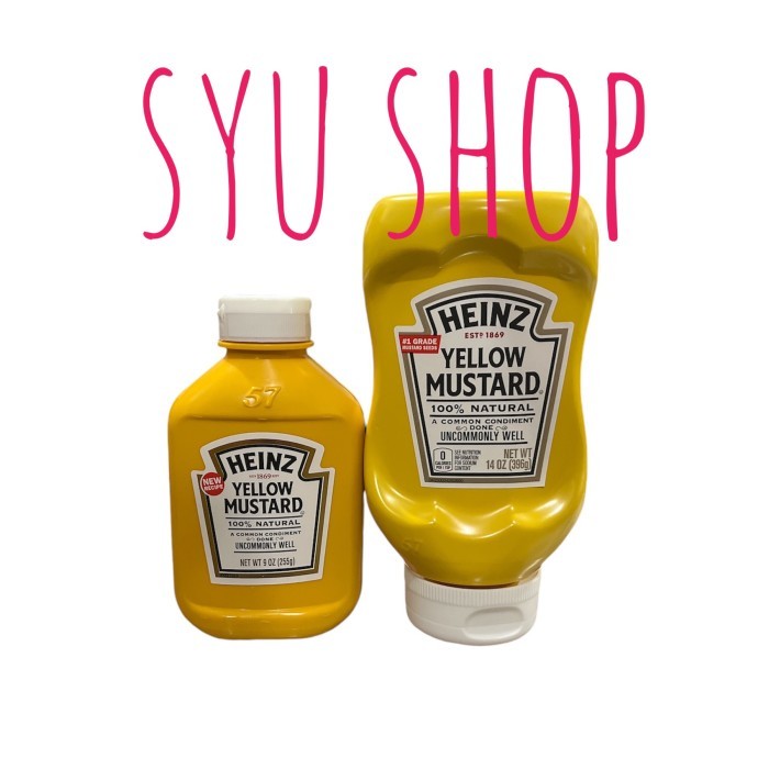 

Kraft Heinz classic yellow mustard premium 14 oz 396 gr ml - 14oz/396gr