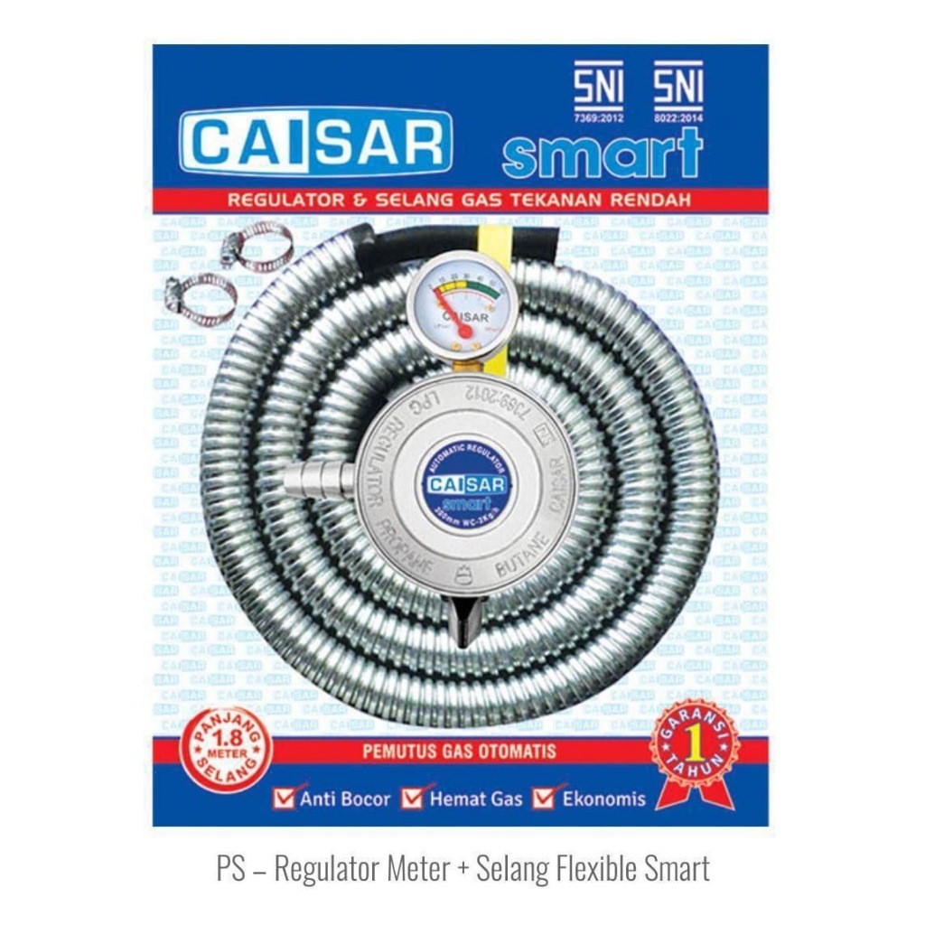 (GAT)  SELANG PAKET CAISAR PLUS REGULATOR / Regulator Kompor Gas CAISAR + Selang / Regulator Paling 
