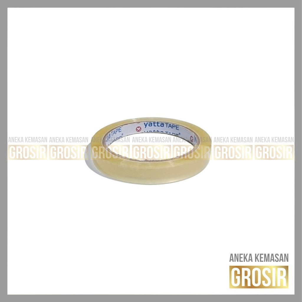 

Isolasi Yatta Tape Original Pabrik – 12mm x 72 Yard – Bening Transparan – Daya Rekat Tinggi