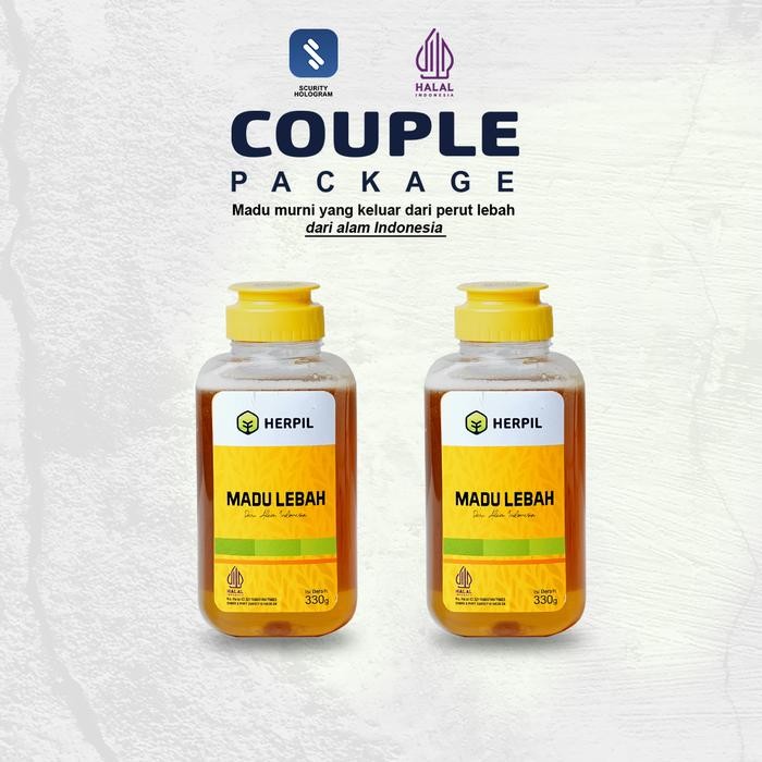 

[COD] COUPLE PACKAGE [MADU LEBAH HERPIL] Madu Asli Murni Multiflora Alami Pure Natural Bahan Raw Honey Herbal