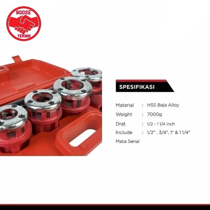 

Senai Pipa Manual 1/2 - 2" & 2 1/2 - 4" | Ratchet Die Stock 60W | 114W | 2 Inch | 4 Inch - R 1/2 - 11/4