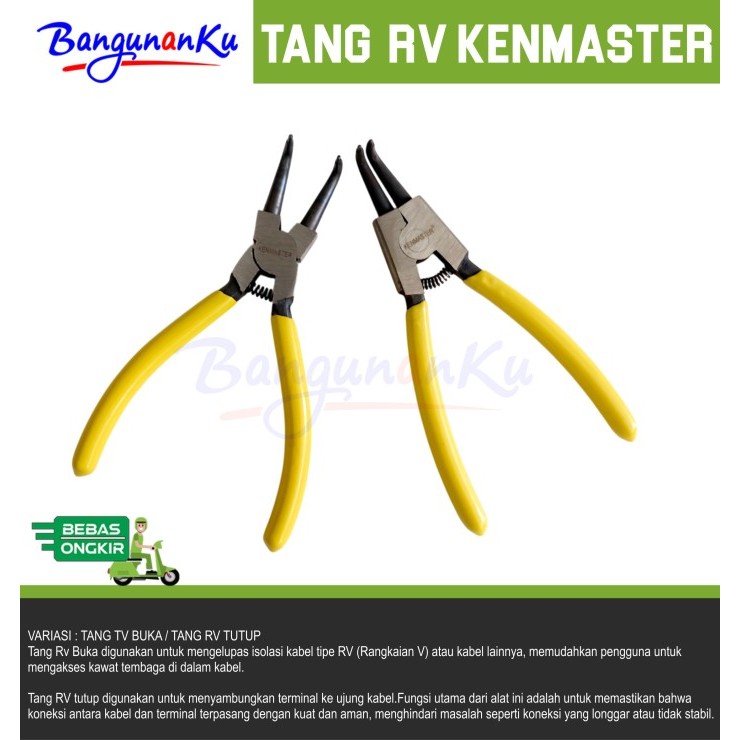 Tang Rv Buka Bengkok / Tang Rv Buka Lurus / Tang Rv Tutup Bengkok / Tang Rv Tutup Lurus Kenmaster / 