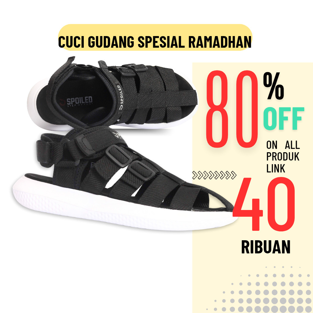 Promo SPOILED - Sandal Casual Pria Slide Selop Cuci Gudang 80%