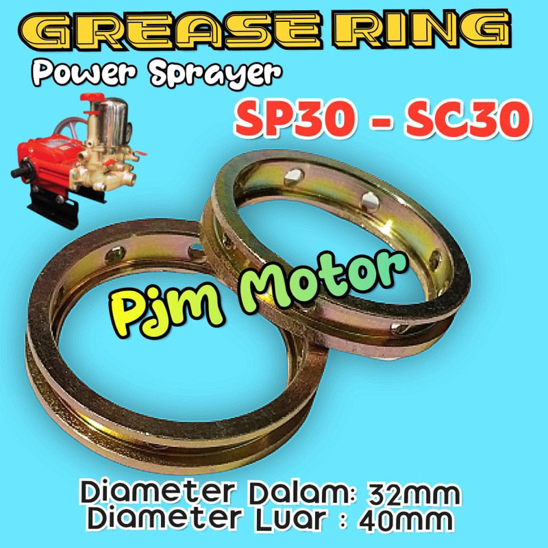 

30cc Grease ring reng minyak gemuk mesin power sprayer Pompa steam stim doorsmeer Sp30 Ps30 Sc30 amplas