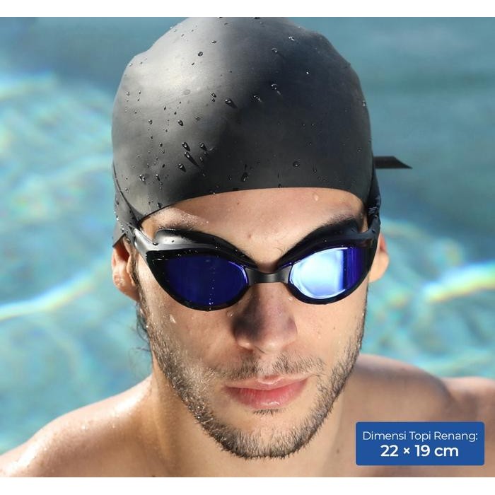 Topi Renang Silikon Elastis Snorkling Diving Flexible Swimming Cap