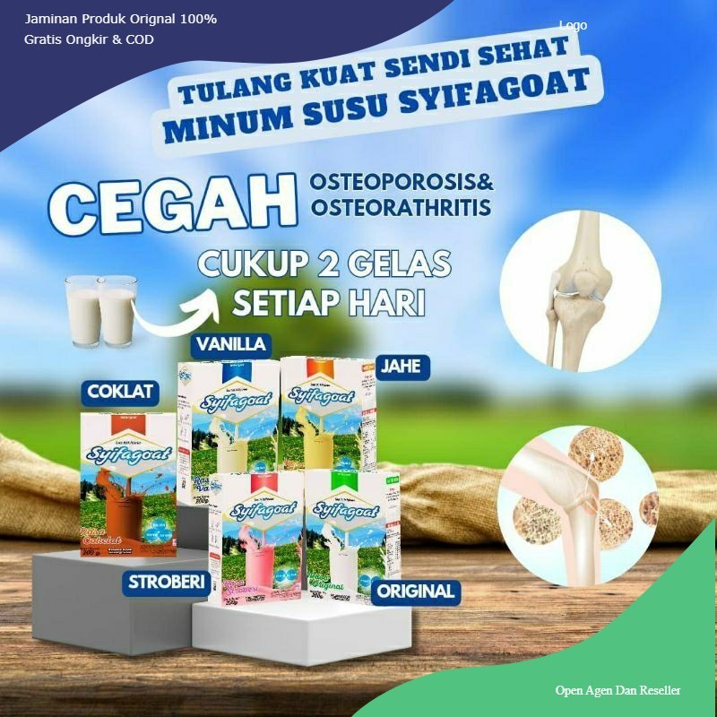 

Susu Kambing etawa syifagoat variant vanila jahe stroberi coklat original Mojokerto Herbal Samlafit