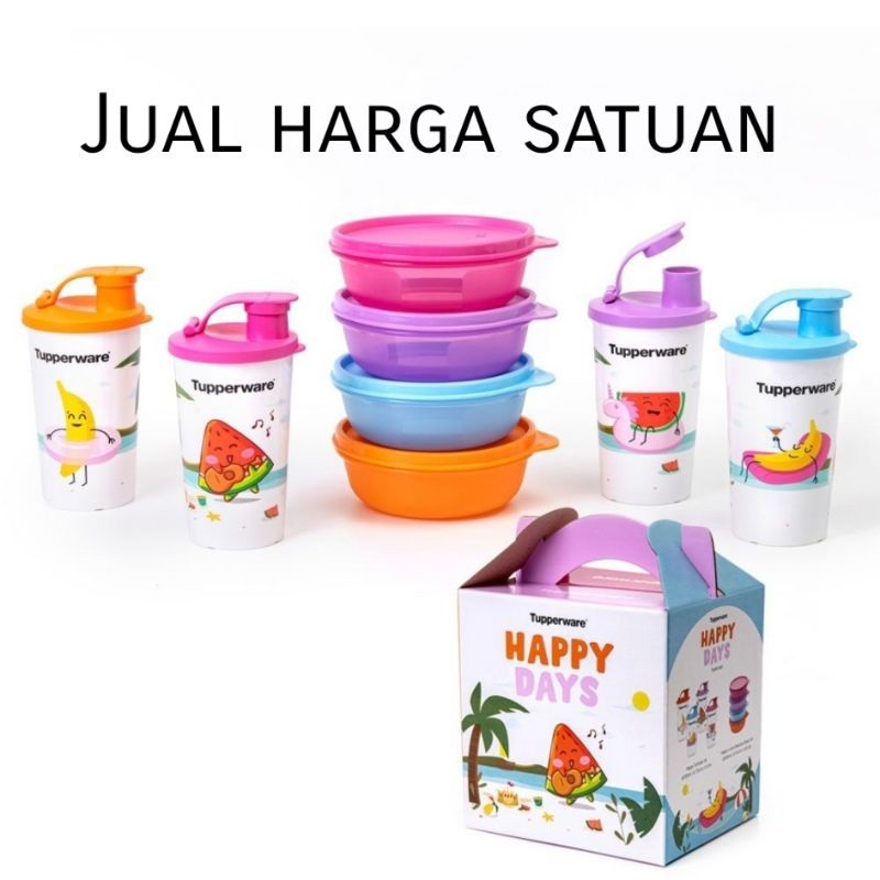 happy day tupperware jual harga satuan