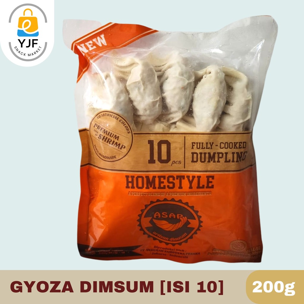 

Gyoza / Gioza Dim-Sum Homestyle Dumpling Udang Ayam Pangsit ( isi 10 ) - 200 gr