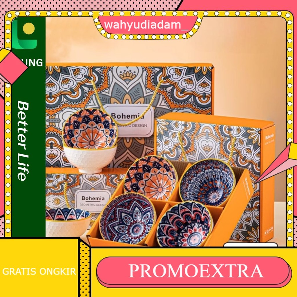 Hampers Mangkok Set | Hampers Piring Keramik Set | Parcel Keramik Set |  Gift Set Hampers | Mangkok 