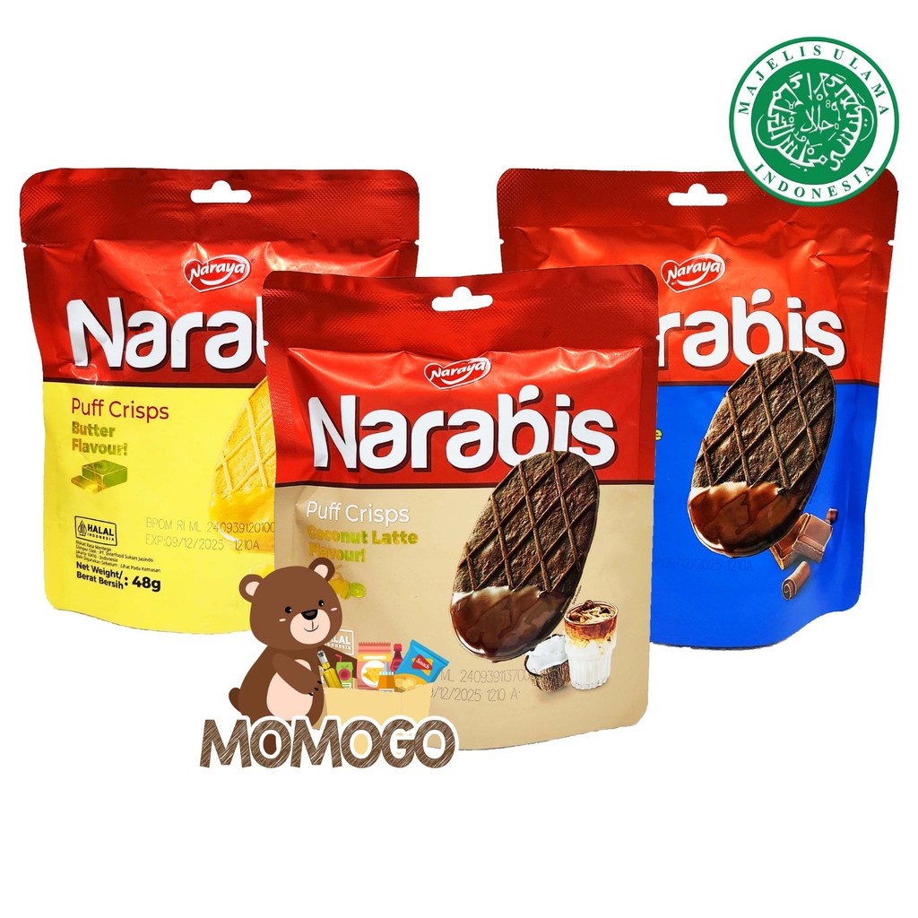 

NARAYA NARABIS PUFF CRISPS ALL VARIANT 48GR