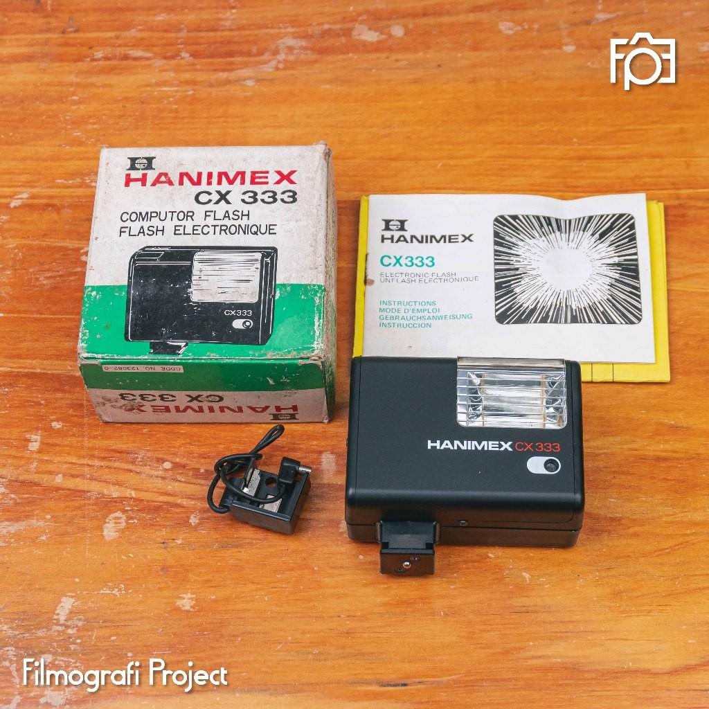 Flash Hanimex CX 333 | New Old Stock - Flash Eksternal Untuk Kamera Analog 35mm Fujica M1 Ricoh Pent