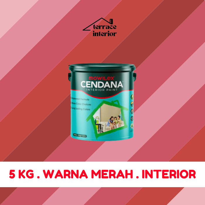 Cat Tembok Mowilex Cendana Interior Warna Merah 5 kg